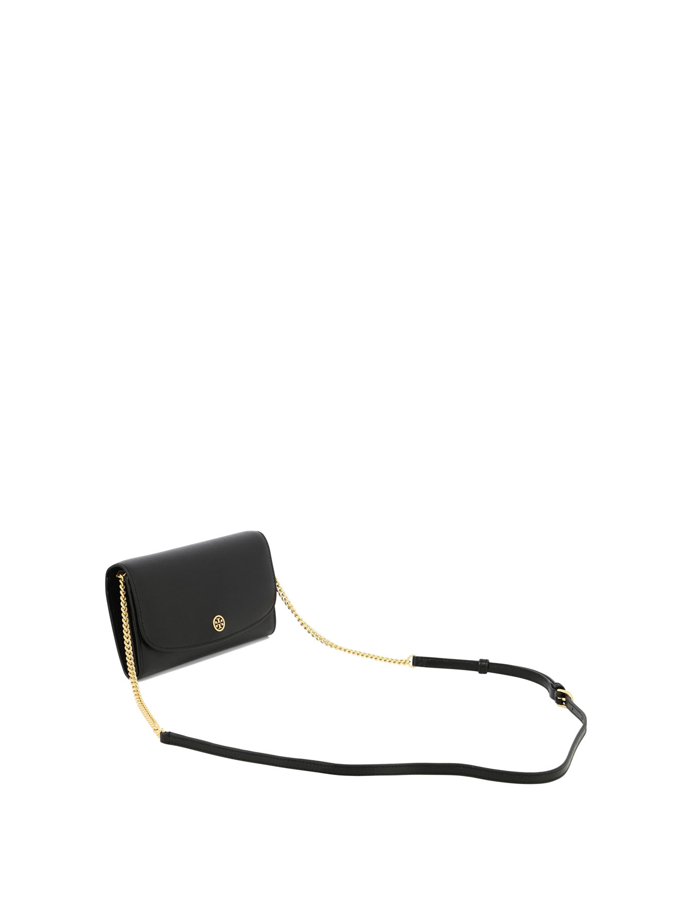 TORY BURCH Black   Robinson wallet on chain